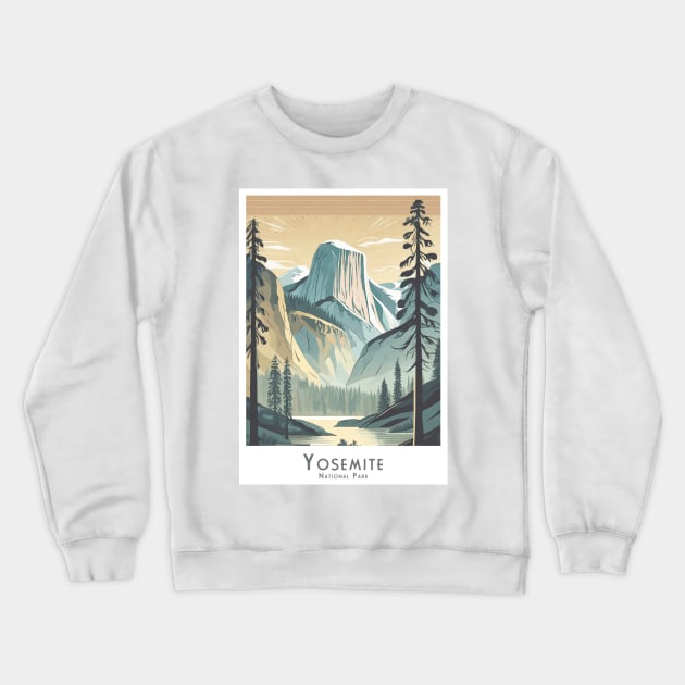 Yosemite Valley Sunrise National Park California Crewneck Sweatshirt by POD24